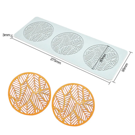 New Various Leaves Geometric flower Silicone Cake Lace Mold Cake Decorating Tool Border Decoration Lace Mold kitchen Baking Tool