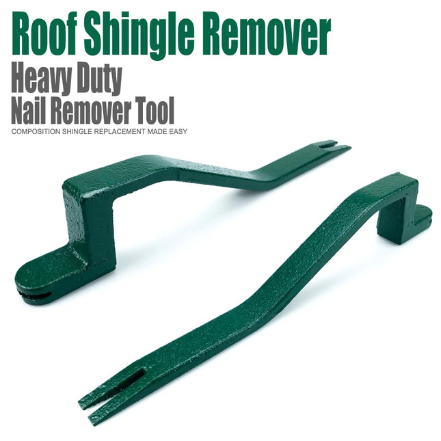 Green Roof Shingle Remover Heavy Duty Nail Remover Tool DIY Snake Shape Portable Roofing Installation and Removal Tool