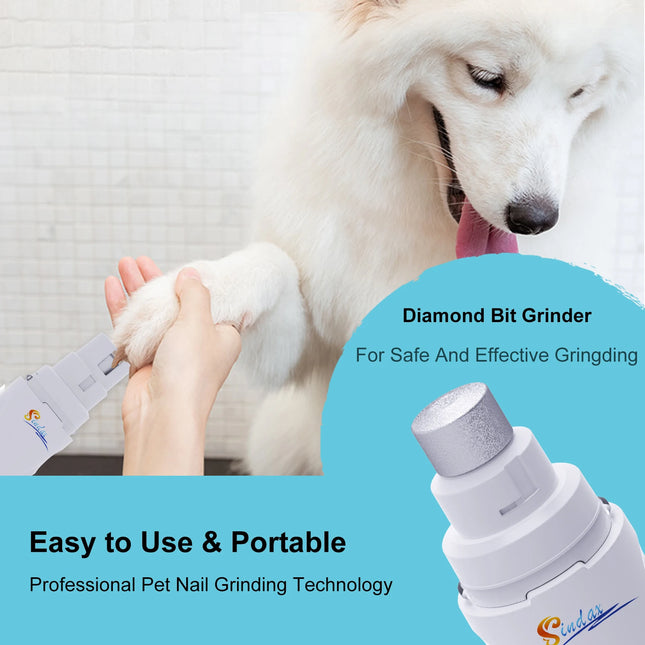 Dog Nail Grinder USB Rechargeable Electric Pet Claw Grinder & Trimmer Painless File For Dog Pets Nail File гриндер для собак
