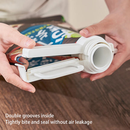 2 In 1 Food Sealing Clip Fresh-Keeping Snack Sealing Clip With Pour Spout Moisture-Proof Sealing Device For Food Snacks Storage