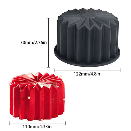 Bento Origami Silicone Cake Mold Diy Pudding Chocolate Mousse Mould Cake Decorating Baking Supplies Candle Plaster Making Molds