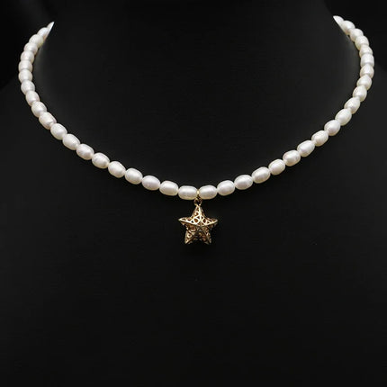 Natural FreshWater Pearl Pendant Necklace Woman 2025 Trend 18K Gold Plated  High Quality Designer Jewelry Gifts For Girlfriend