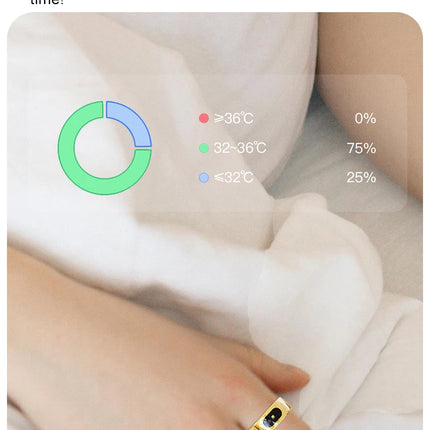 R08 Smart Ring For Men Women Touch Control Function Health Monitor IP68 5ATM Waterproof Skin Temperature Measure Smart Ring New