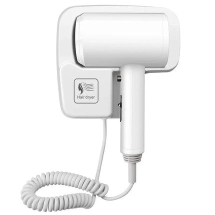 Five Star Hotel Specific Wall Mounted Non Perforated High Wind Speed Drying Household Bathroom Hair Dryer