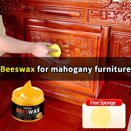 Wood Care Wax Solid Wood Furniture Polishing Seasoning Beeswax Polisher Waterproof Furniture Care Maintenance Beeswax