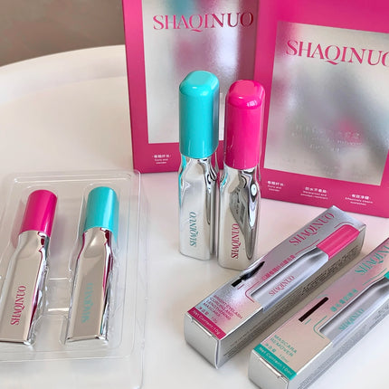 SHAQINUO Curly Black Sun Flower Mascara + Makeup Remover Set All Day Long-Wearing Lash-Lengthening Thick Volume Eyelashes