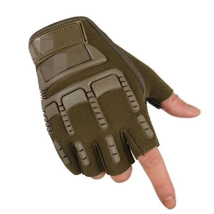 1 Pair High Quality Motorcycle Gloves Anti-Slip Half Finger Mittens Wear-Resistant Fingerless Men'S Gloves