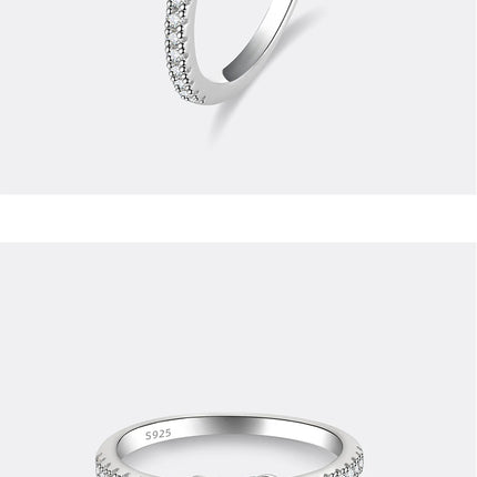 PERFANY 1/2CT Heart Cut Moissanite Ring for Women S925 Pure Silver Shiny Laboratory Diamond Engagement Luxury Jewelry