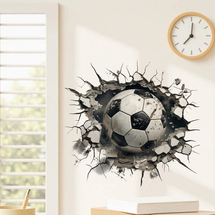 3D Visual Effect Football-Themed Home Decor Stickers, Suitable for Decorating Rooms, Exquisite Wall Stickers for the Living Room
