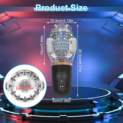 Automatic Male Mastubator Vibration Blowjob Machine for Men Masturbation Cup Sex Toys Adult Goods for Men Masturbate Supplies