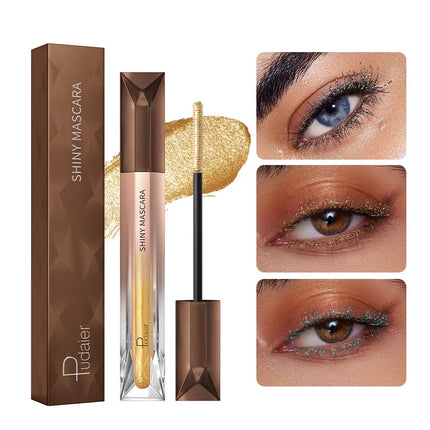 5D Colorful Silk Mascara Blue Red Golden Cream Length Waterproof and Non-caking Colored Thickening Lengthening Curling Mascara