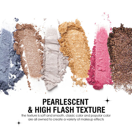 Creamy Eyeshadow Palette 8 Shade Set Buildable Sparkle and Highlight Easy Blend No Fallout for Woman Girl Quick Makeup Essential
