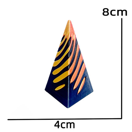 3D Printed Spiral Cone Fidgeting Toy Rotating Animal Pyramid Passthrough Sculpture Antistress Anxiety Relieving Game Adults Toys