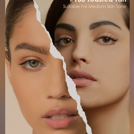FOCALLURE Foundation Air Cushion Waterproof Matte Base Poreless High Coverage Face Cream Nutritious Smooth Foundation Makeup