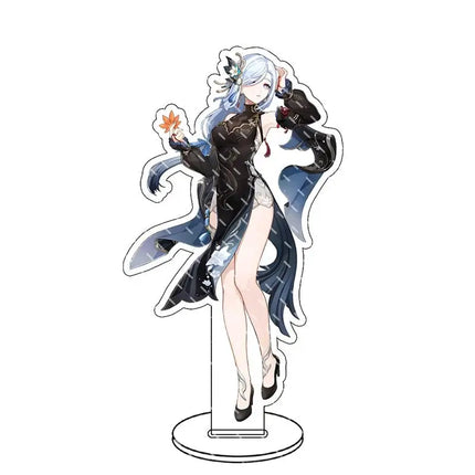 Genshin lmpact Anime Figure Acrylic Stand Lauma Flins Aino Ineffa Model Plate 1pc Desk Decor Standing Sign Game Fans Gifts Key