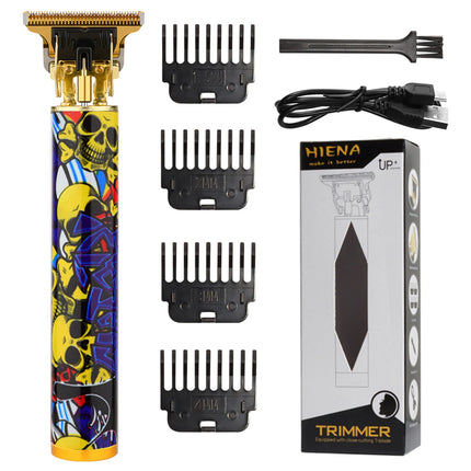 Vintage Hair Clipper Electric Hair Trimmer USB Charging Hair Cutting Machine Portable Shaver Professional Barber Men's Gifs
