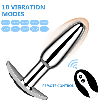 Remote Control Vibrators Vibrating Butt Anal Plug Sex Toys for Women Men Silicone Erotic Massager Stimulator Dildo Anal Toys