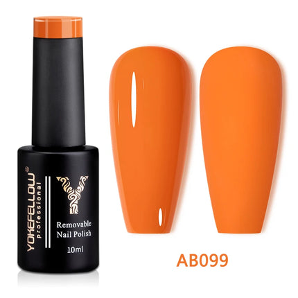 YOKEFELLOW 10ml Jelly Nude Gel Nail Polish High Quality Translucent Pink Nail Gel Varnish Soak Off UV Gel Polish Long Lasting