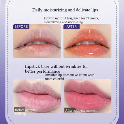 Crystal Temperature Change Moisturizing Lipstick Star Makeup Shinny Long-lasting Balm Lip Oil Brilliant Jelly Care Lip F9G1
