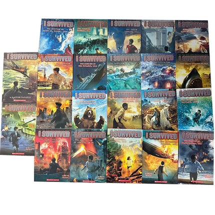 22 Books/set I Survived English Reading Books Disaster History Survival Novel Escape Guide Children's Science Chapters Books