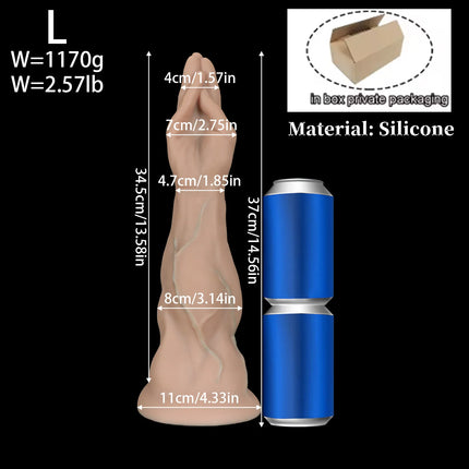 46cm Hand Anal Plug Arm Dildo Vaginal Butt Dilator Deep Stimulator Anus Expander Big Dildo Masturbator Adult Anal Sex Toys 18+