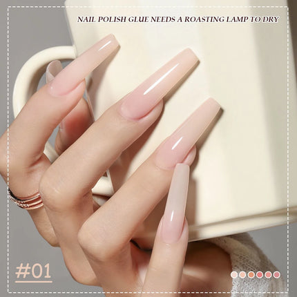 SHAKA 10ml New Popular Ice Pink Nail Gel Polish Set Semi Permanent Nail Art Soaking UV LED Nail Salon DIY Nail Salon Gel 4 sold