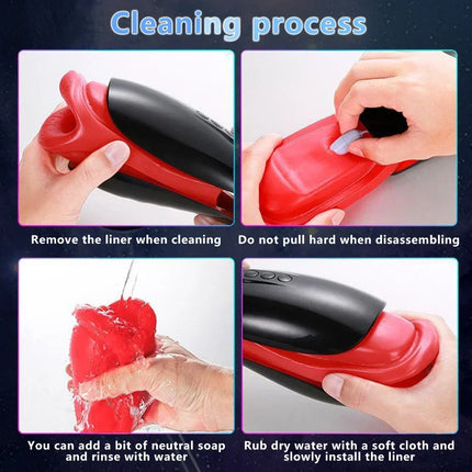 Automatic Male Masturbator for Men Licking Vibrators Penis Massager Vagina Adult Endurance Trainer Sex Toys for Men Adult