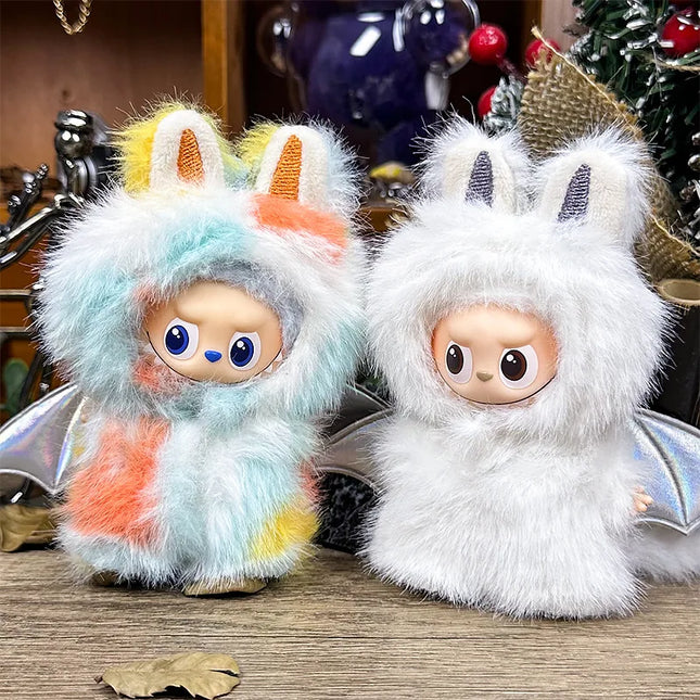 For 10cm LABUBU Clothes Plush flying dragon Outfit for Labubu4.0 clothing dinosaur set decoration replace DIY toy accessories