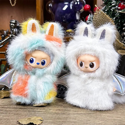 For 10cm LABUBU Clothes Plush flying dragon Outfit for Labubu4.0 clothing dinosaur set decoration replace DIY toy accessories