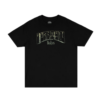 The Beatles Abbey Road Classic Cover Graphic T-Shirt Iconic Crosswalk Scene + Vintage Distressed Texture + Retro Music Fan Style