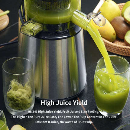 Vegetable Fruit Orange Extractor Commercial Multifunctional Juice Machine Big Mouth Cold Press Masticating Electric Slow Juicer