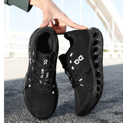 Men Casual Sports Running Shoes Marathon Air Cushion Breathable Lightweight Men Comfortable Athletic Nonskid Sneakers Outdoor