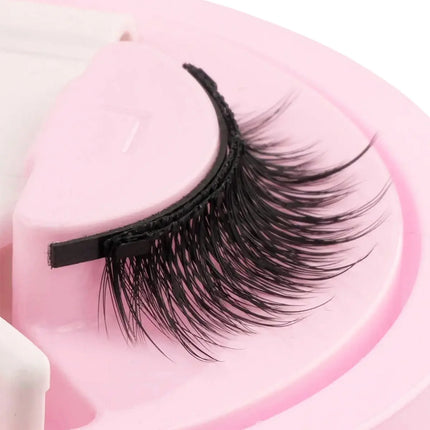 Lanjinglin Magnetic Eyelashes 1 Pair Natural Faux Mink Lashes Reusable False Eyelashes Tweezer Set Eyelash Extension Makeup Tool