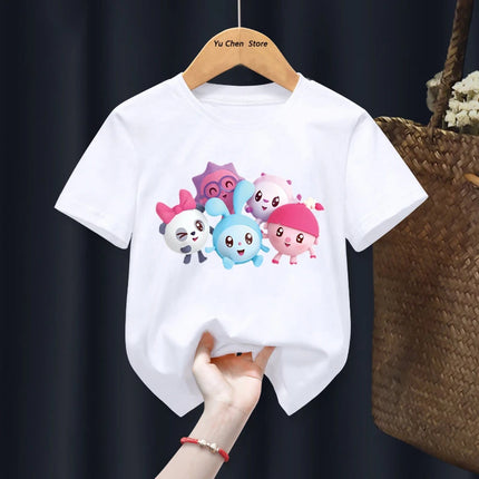 Kawaii  Girls Tshity Funny Babyriki T-Shirts Boys Girls Cartoon Tshirt Baby Clothes Summer Short Sleeve Kids T Shirt Tops 1-13y
