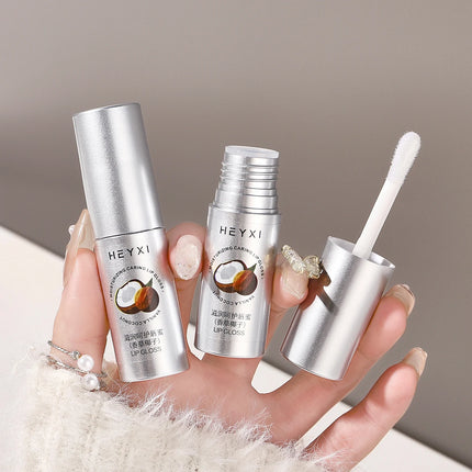 Vanilla coconut flavored moisturizing and caring lip gloss, suitable for all skin types, moisturizes and moisturizes the lips