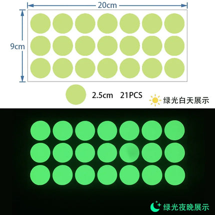 Luminous Dots Glow Wall Sticker Fluorescent Home Kid'S Room Diy Self-Adhesive Decorative Glow In The Dark Decals 2026 Christmas