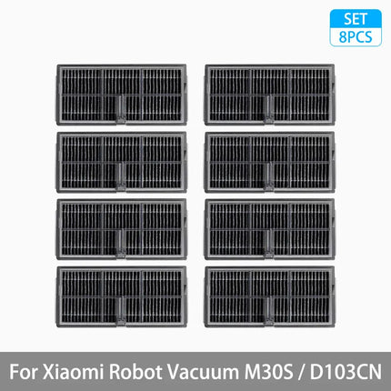 For Xiaomi Mijia M30S D103CN Robot Vacuum Cleaner Accessories Main Side Brush Hepa Filter Mop Cloth Dust Bag Replacement Spare