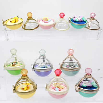 Pokemon Dreaming Case Miniature Scene Blind Box Pikachu Milcery Mawhip Ponyta Cinccino Klink Mini Figures Toy Table Ornaments