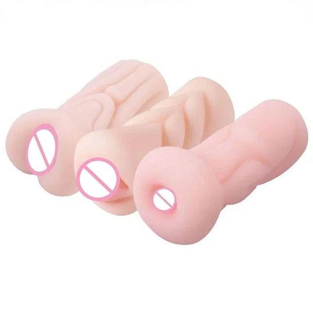 Male Masturbator Realistic Vagina Anal Blowjob Portable Masturbation Cup Soft Real Skin Pocket Pussy 18+ Erotic Sex Toys for Men