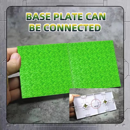 3.15in Magnetic Base Plate Variety Baseplates Match Mine World DIY Magnetic Building Blocks Toys Children Christmas Gift