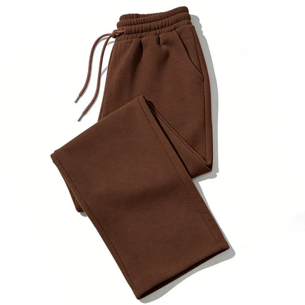Mens Sweatpants Straight Fit Joggers for Sports and Streetwear Loose Oversized Casual Pant Drawstring Multi-pocket Men Long Pant