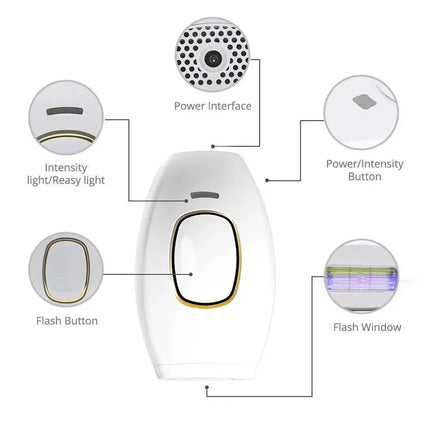 HOMEFISH Body Bikini IPL 500,000 Flash Depilator Pulses Permanent Laser Epilator Painless For Women Hair Removal Home Use