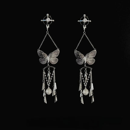 Luxury Butterfly Nipple Clips Seductive Rhinestone Body Chain Premium Collar Anal Plug Vaginal Clamp Erotic Accessories Sex Toys