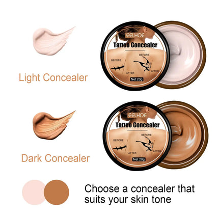 20g Tattoo Concealer Waterproof Lasting Tattoo Cover Cream Body Makeup Cosmetics Tattoo Cover Tool Body Foundation Makeup
