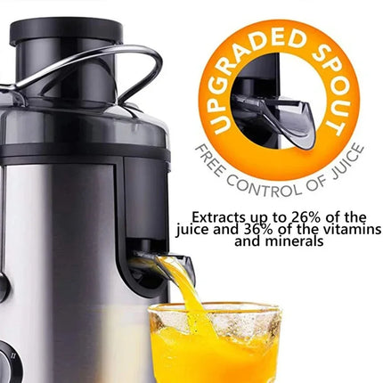 Strong Power Fruit Juicer 800W Centrifugal Juicer Easy To Clean Juice Extractor for Fruits Vegetables Portable Juicer Machine