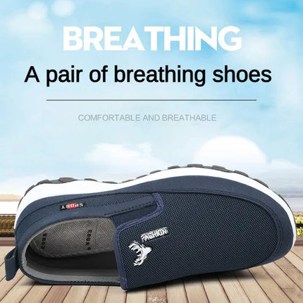Men Running Hiking Sneakers Breathable Orthopedic Travel Plimsolls Slip On Comfortable for Outdoor Activity Hiking Walking
