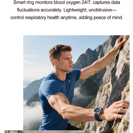 2026 Smart RingUnisexIP68 waterproof ratingHeart rate and health monitoringActivity trackerFitness ringNew model