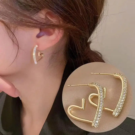 Korean Fashion Seven Star Zircon Earrings For Women Jewelry 2026 Trending New Luxury Women's Crystal Stars Stud Earrings Gifts