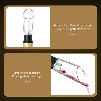 Wine Opener Professional Waiters Corkscrew Wine Bottle Opener with Foil Cutter, Wine Pourer, Wine Stopper & Base For Wine Lover