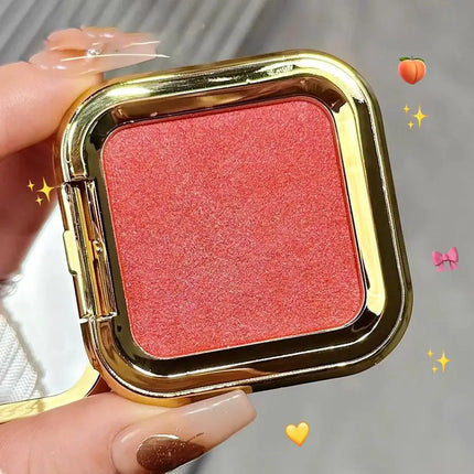 Peach Kiss 3D blush cream rouge Matte pearlescent Blusher Natural and lasting Color rendering Facial contour Blusher